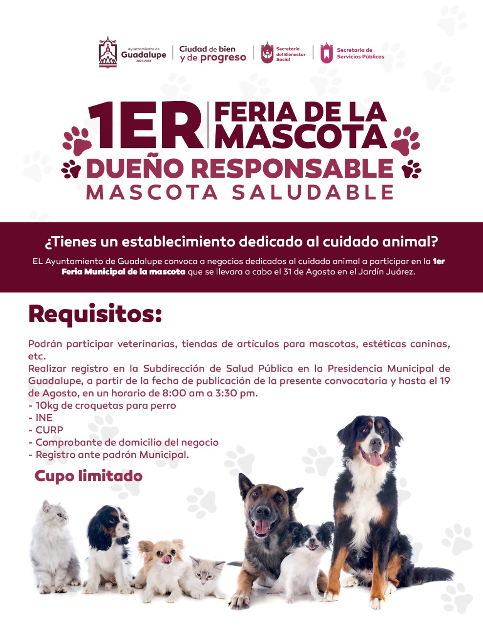 Tendrá Guadalupe primera Feria de la Mascota Ágora Digital
