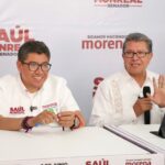 Acompaña Ricardo Monreal a Saúl en su carrera al senado